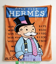 Hermes Throw Blankets